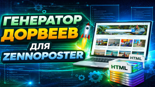 Генератор HTML дорвеев на Zennoposter